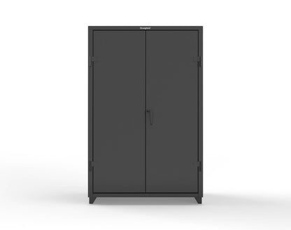 Extra Heavy Duty 14 GA Uniform Cabinet with 4 Shelves - 48 In. W x 24 In. D x 75 In. H - 46-W-244-L-9005