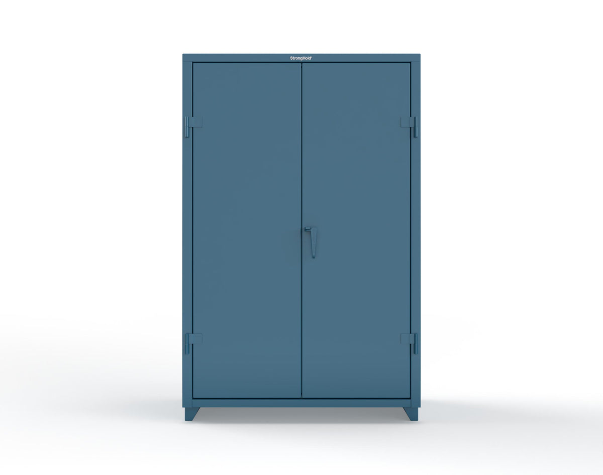 Extra Heavy Duty 14 GA Uniform Cabinet with 4 Shelves - 48 In. W x 24 In. D x 75 In. H - 46-W-244-L-5010