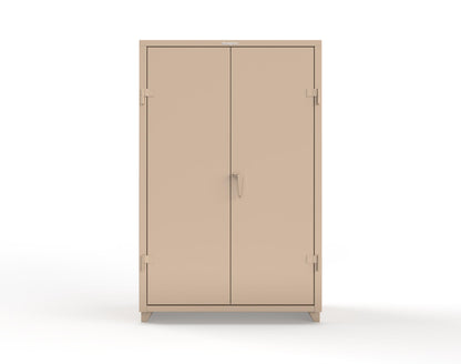 Extra Heavy Duty 14 GA Uniform Cabinet with 5 Shelves - 48 In. W x 24 In. D x 75 In. H - 46-W-245-L-1019