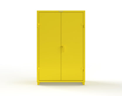 Extra Heavy Duty 14 GA Uniform Cabinet with 5 Shelves - 48 In. W x 24 In. D x 75 In. H - 46-W-245-L-1021