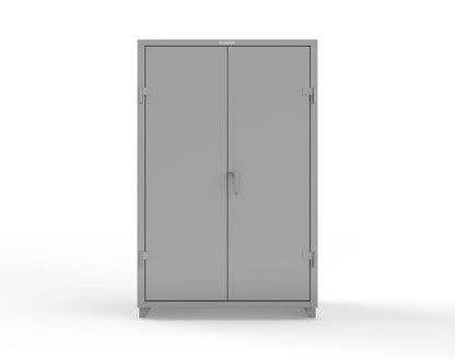 Extra Heavy Duty 14 GA Uniform Cabinet with 5 Shelves - 48 In. W x 24 In. D x 75 In. H - 46-W-245-L-7037