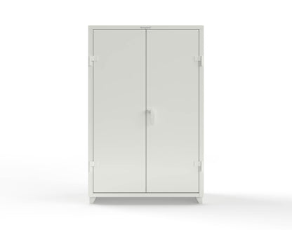 Extra Heavy Duty 14 GA Uniform Cabinet with 5 Shelves - 48 In. W x 24 In. D x 75 In. H - 46-W-245-L-9003