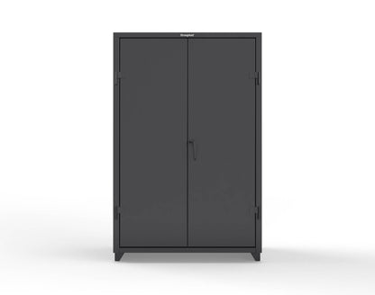 Extra Heavy Duty 14 GA Uniform Cabinet with 5 Shelves - 48 In. W x 24 In. D x 75 In. H - 46-W-245-L-9005