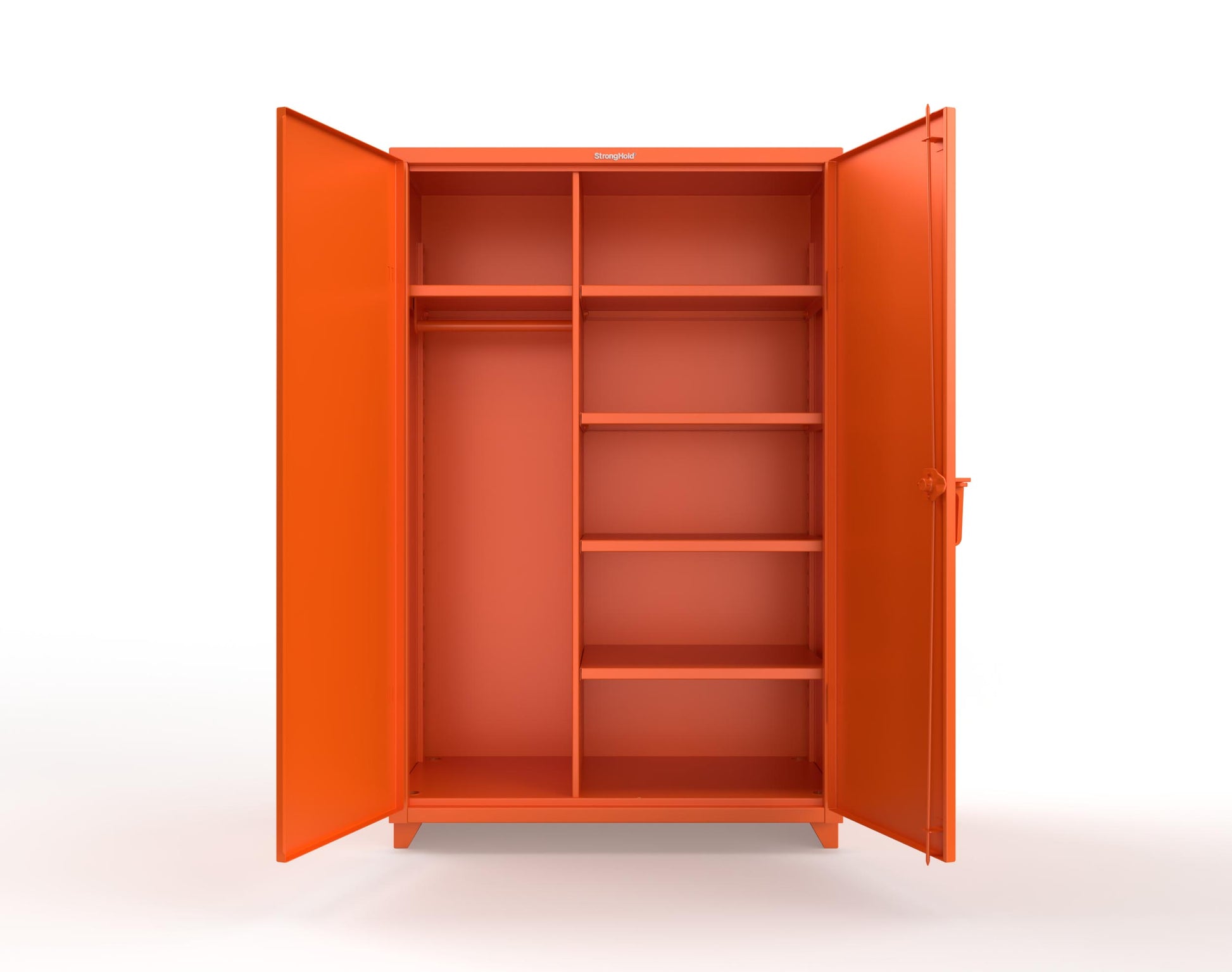 Extra Heavy Duty 14 GA Uniform Cabinet with 5 Shelves - 48 In. W x 24 In. D x 75 In. H - 46-W-245-L-2009