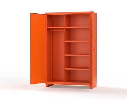 Extra Heavy Duty 14 GA Uniform Cabinet with 5 Shelves - 48 In. W x 24 In. D x 75 In. H - 46-W-245-L-2009