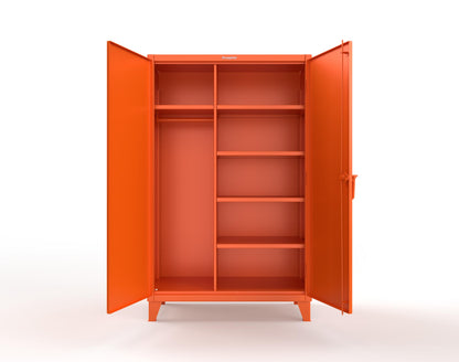 Extreme Duty 12 GA Uniform Cabinet with 5 Shelves - 48 In. W x 24 In. D x 78 In. H - 46-W-245-2009