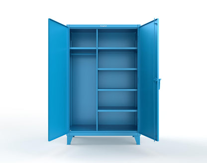 Extreme Duty 12 GA Uniform Cabinet with 5 Shelves - 48 In. W x 24 In. D x 78 In. H - 46-W-245-5012