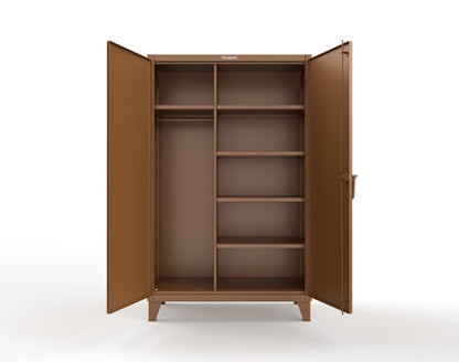 Extreme Duty 12 GA Uniform Cabinet with 5 Shelves - 48 In. W x 24 In. D x 78 In. H - 46-W-245-8008