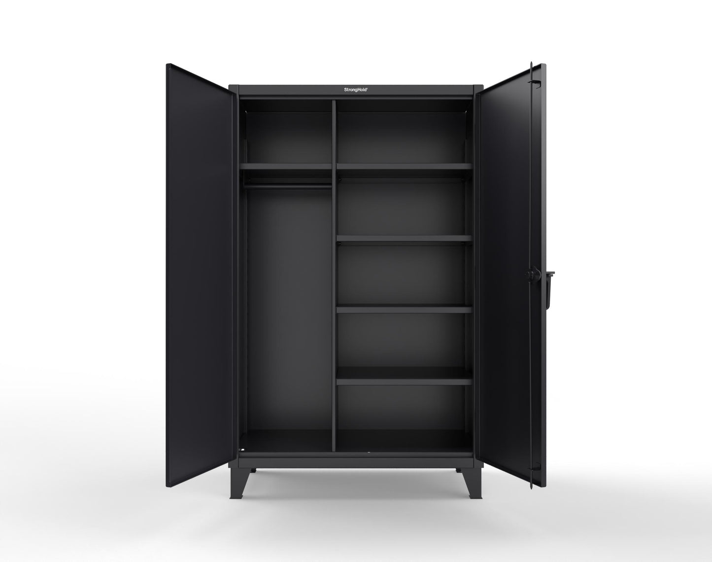 Extreme Duty 12 GA Uniform Cabinet with 5 Shelves - 48 In. W x 24 In. D x 78 In. H - 46-W-245-9005