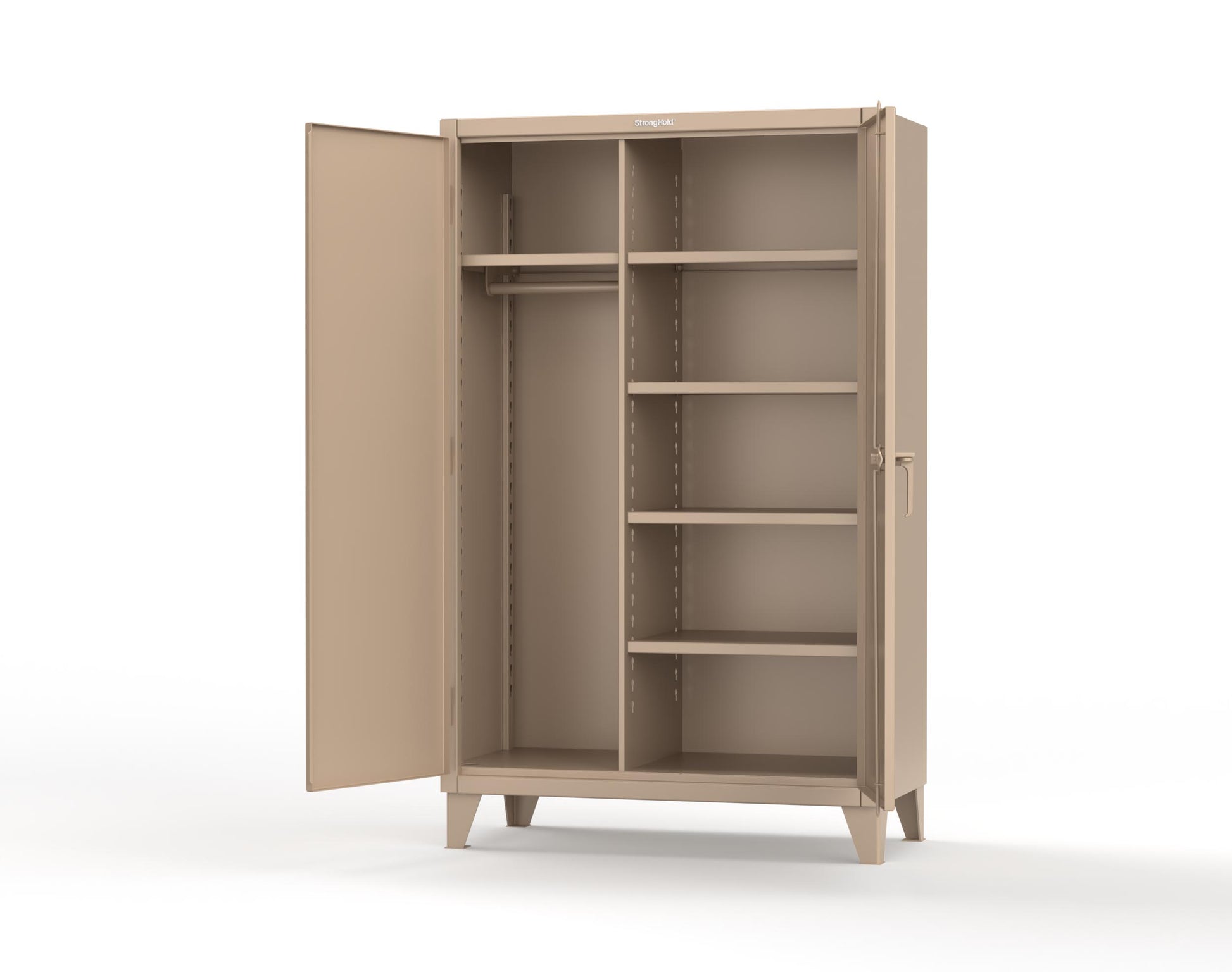 Extreme Duty 12 GA Uniform Cabinet with 5 Shelves - 48 In. W x 24 In. D x 78 In. H - 46-W-245-1019