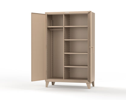 Extreme Duty 12 GA Uniform Cabinet with 5 Shelves - 48 In. W x 24 In. D x 78 In. H - 46-W-245-1019