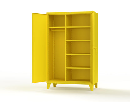 Extreme Duty 12 GA Uniform Cabinet with 5 Shelves - 48 In. W x 24 In. D x 78 In. H - 46-W-245-1021