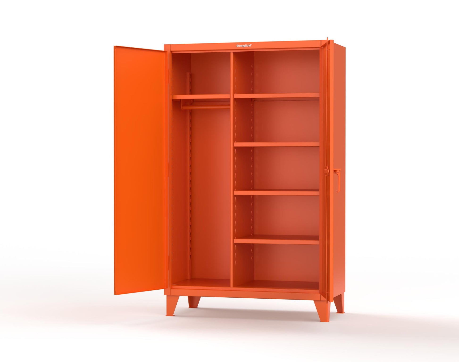 Extreme Duty 12 GA Uniform Cabinet with 5 Shelves - 48 In. W x 24 In. D x 78 In. H - 46-W-245-2009