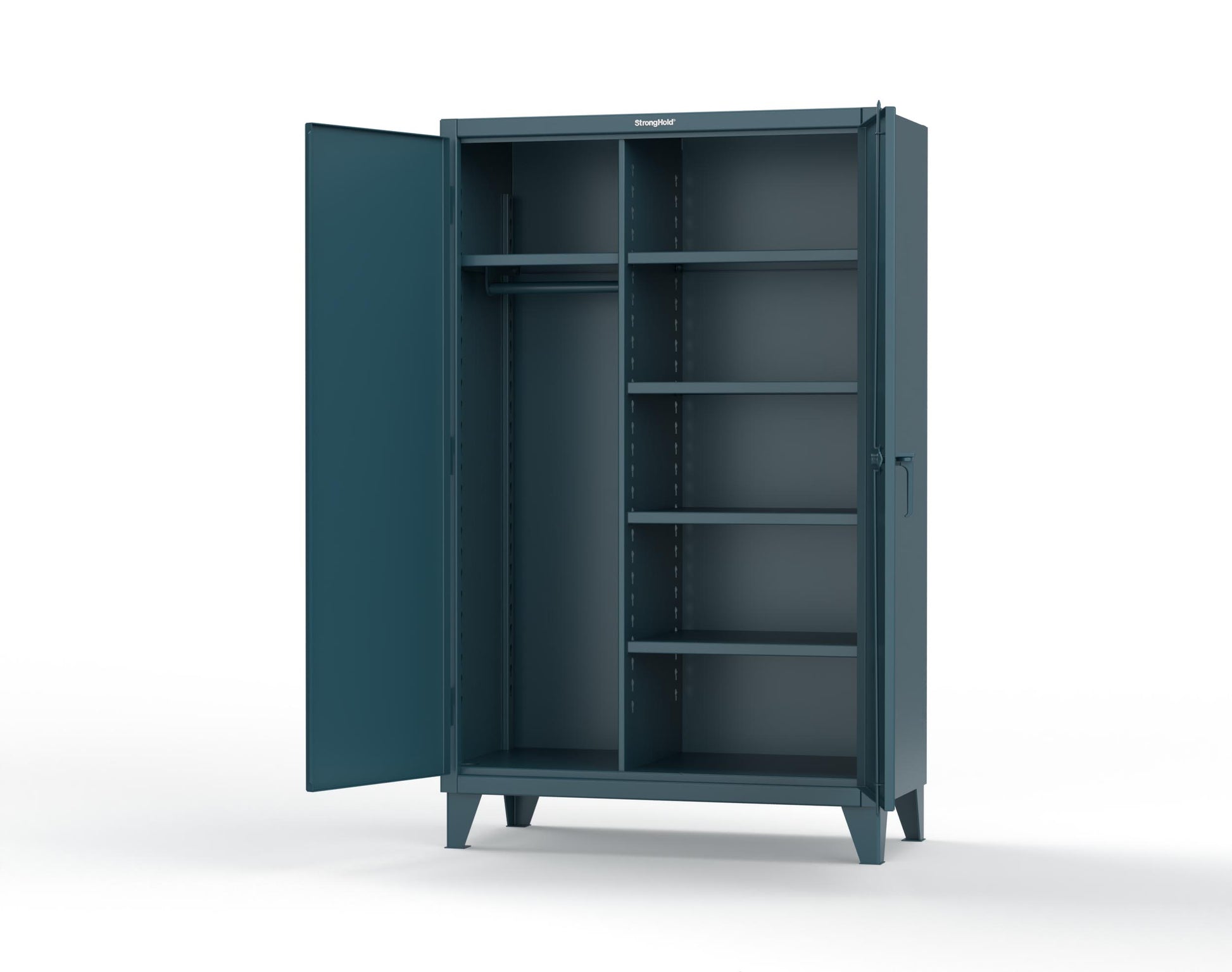 Extreme Duty 12 GA Uniform Cabinet with 5 Shelves - 48 In. W x 24 In. D x 78 In. H - 46-W-245-5001