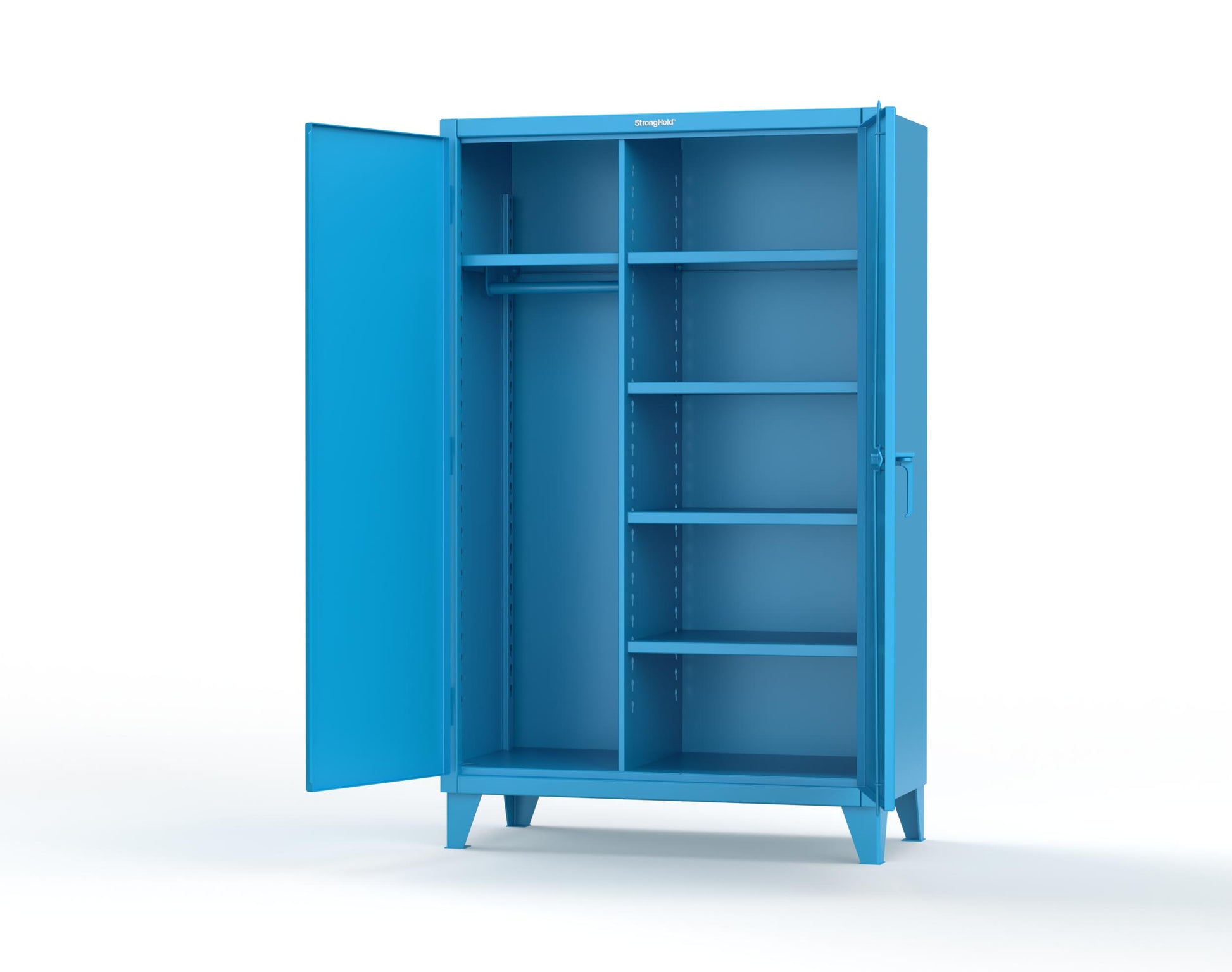 Extreme Duty 12 GA Uniform Cabinet with 5 Shelves - 48 In. W x 24 In. D x 78 In. H - 46-W-245-5012