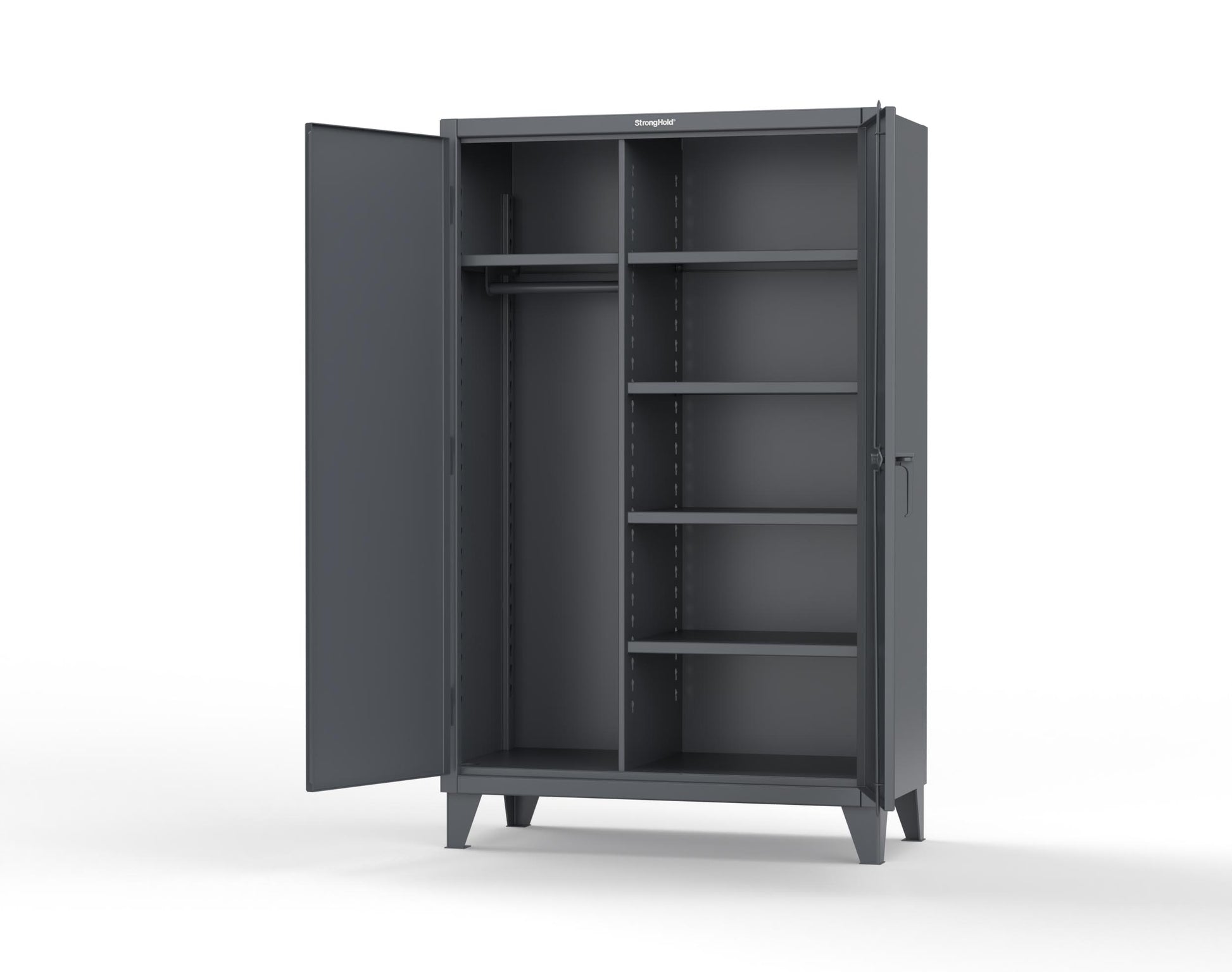 Extreme Duty 12 GA Uniform Cabinet with 5 Shelves - 48 In. W x 24 In. D x 78 In. H - 46-W-245-7024