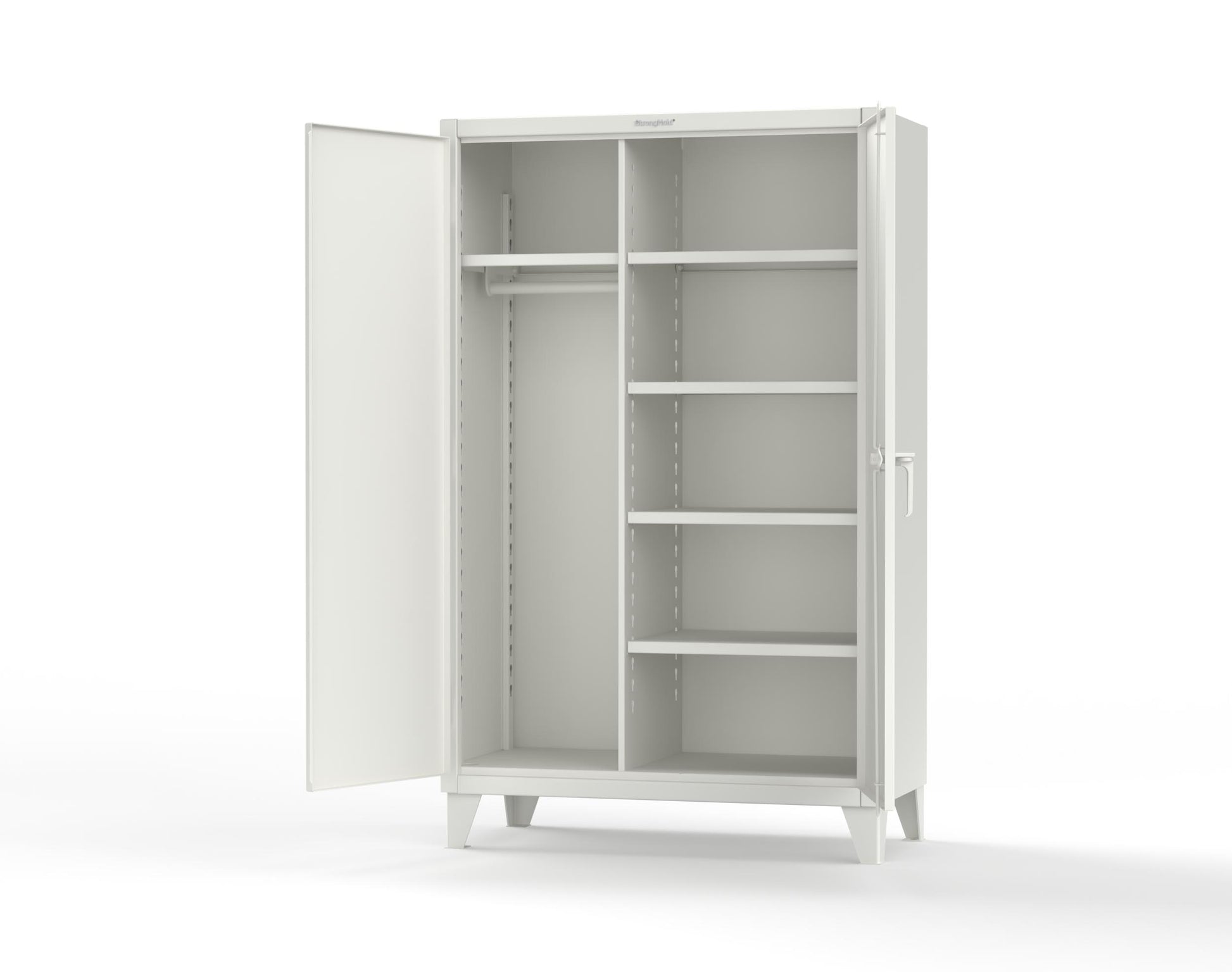 Extreme Duty 12 GA Uniform Cabinet with 5 Shelves - 48 In. W x 24 In. D x 78 In. H - 46-W-245-9003