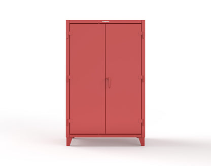 Extreme Duty 12 GA Uniform Cabinet with 48 Bins, 7 Drawers, 3 Shelves - 48 In. W x 24 In. D x 78 In. H - 46-WBD-243-7DBLD-3001