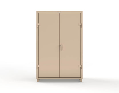 Extra Heavy Duty 14 GA Uniform Cabinet with Hanger Rod, 1 Shelf - 48 In. W x 24 In. D x 75 In. H - 46-WR-241-L-1019