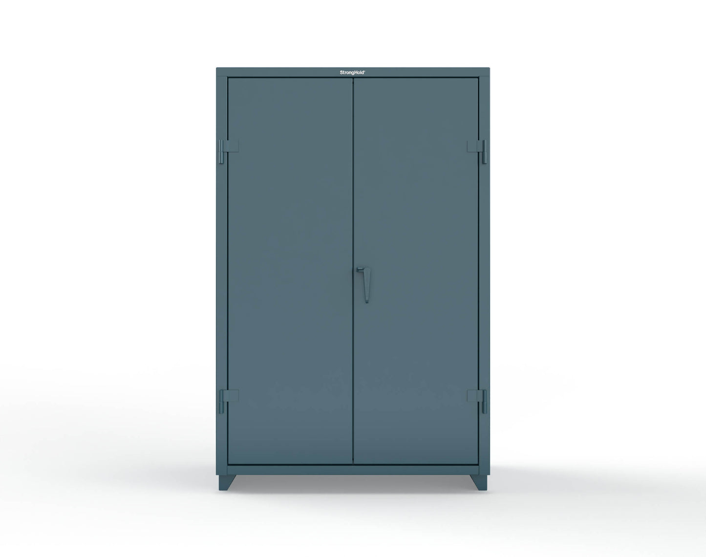 Extra Heavy Duty 14 GA Uniform Cabinet with Hanger Rod, 1 Shelf - 48 In. W x 24 In. D x 75 In. H - 46-WR-241-L-5001