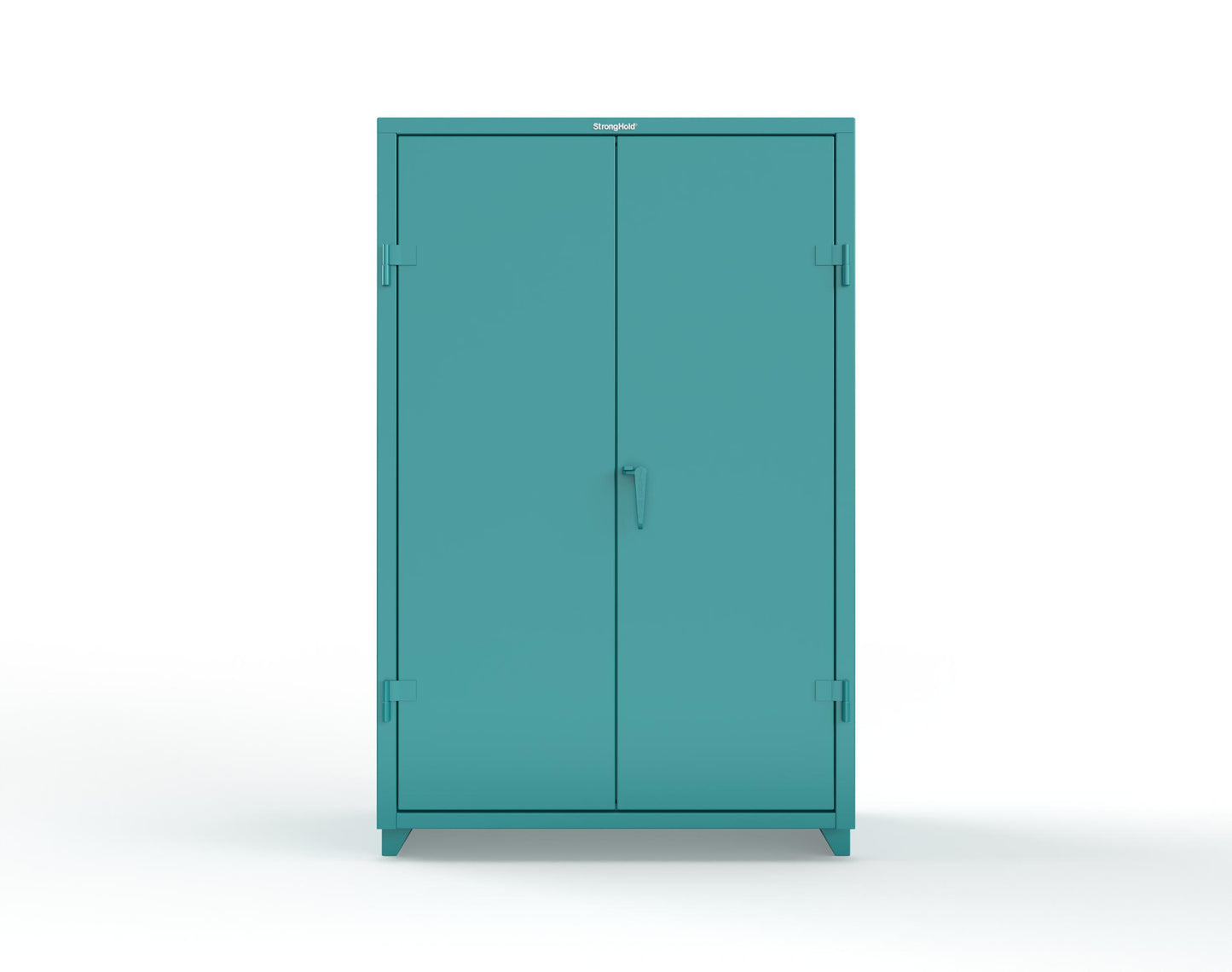 Extra Heavy Duty 14 GA Uniform Cabinet with Hanger Rod, 1 Shelf - 48 In. W x 24 In. D x 75 In. H - 46-WR-241-L-5021