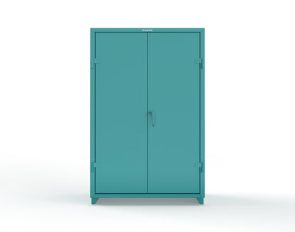 Extra Heavy Duty 14 GA Uniform Cabinet with Hanger Rod, 1 Shelf - 48 In. W x 24 In. D x 75 In. H - 46-WR-241-L-5021