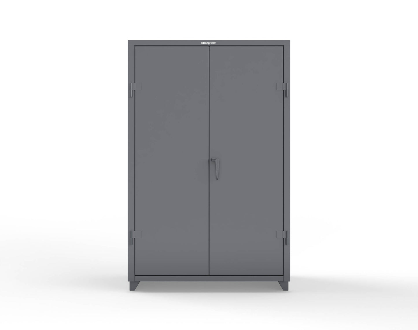 Extra Heavy Duty 14 GA Uniform Cabinet with Hanger Rod, 1 Shelf - 48 In. W x 24 In. D x 75 In. H - 46-WR-241-L-7024
