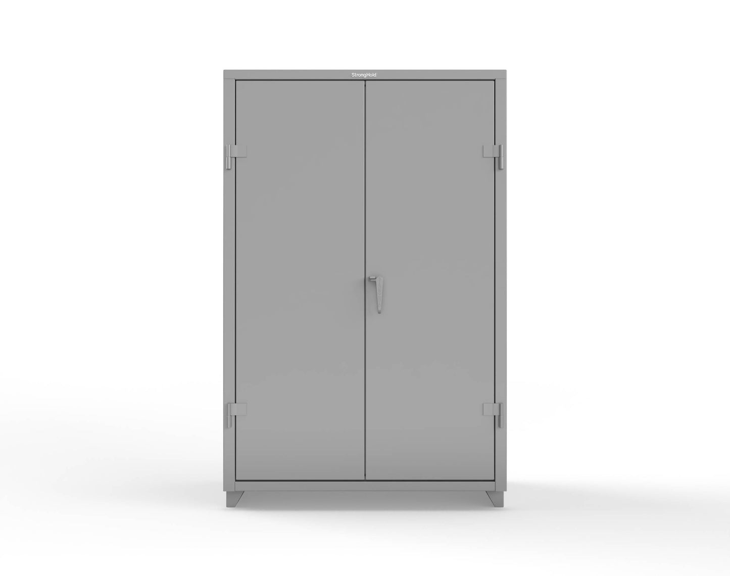 Extra Heavy Duty 14 GA Uniform Cabinet with Hanger Rod, 1 Shelf - 48 In. W x 24 In. D x 75 In. H - 46-WR-241-L-7037