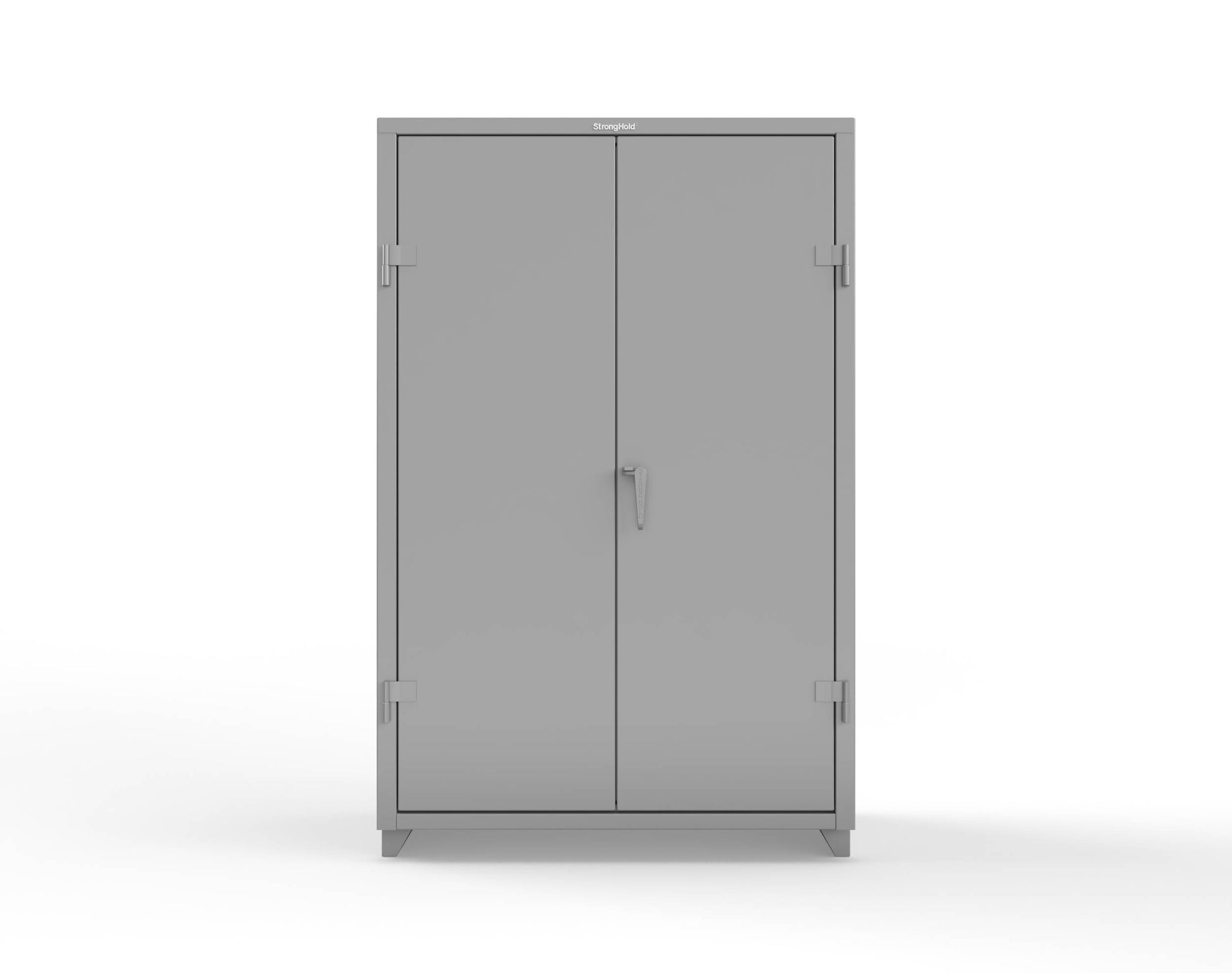 Extra Heavy Duty 14 GA Uniform Cabinet with Hanger Rod, 1 Shelf - 48 In. W x 24 In. D x 75 In. H - 46-WR-241-L-7037
