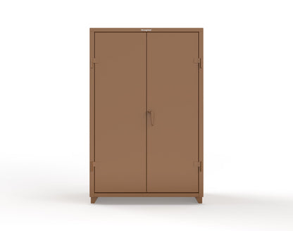 Extra Heavy Duty 14 GA Uniform Cabinet with Hanger Rod, 1 Shelf - 48 In. W x 24 In. D x 75 In. H - 46-WR-241-L-8008