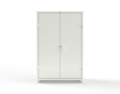 Extra Heavy Duty 14 GA Uniform Cabinet with Hanger Rod, 1 Shelf - 48 In. W x 24 In. D x 75 In. H - 46-WR-241-L-9003
