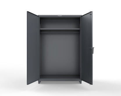 Extra Heavy Duty 14 GA Uniform Cabinet with Hanger Rod, 1 Shelf - 48 In. W x 24 In. D x 75 In. H - 46-WR-241-L-7024