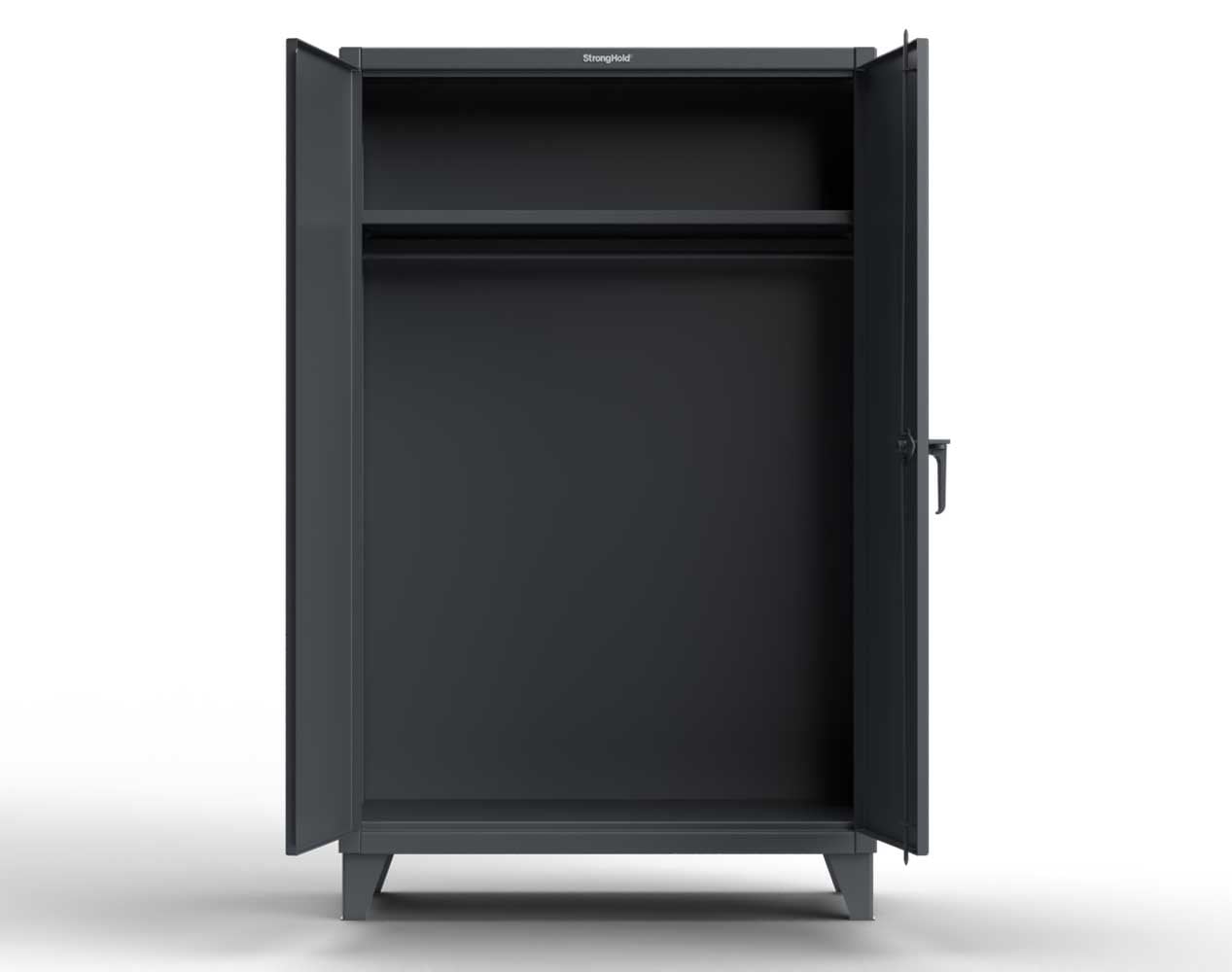 Extreme Duty 12 GA Uniform Cabinet with Hanger Rod, 1 Shelf - 48 In. W x 24 In. D x 66 In. H