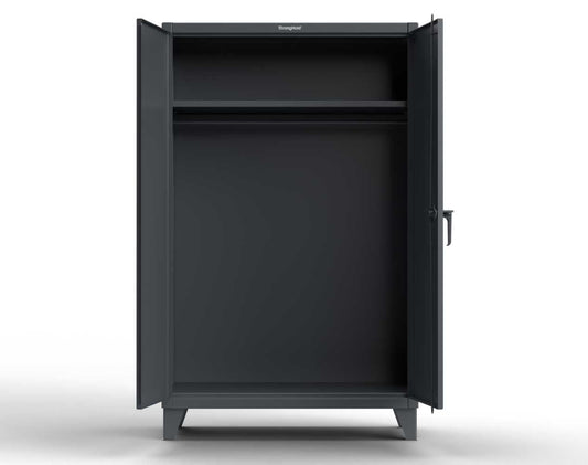 Extreme Duty 12 GA Uniform Cabinet with Hanger Rod, 1 Shelf - 60 In. W x 24 In. D x 66 In. H