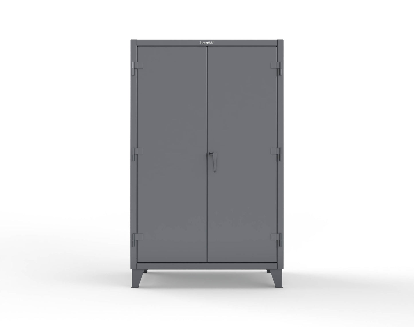 Extreme Duty 12 GA Uniform Cabinet with Hanger Rod, 1 Shelf - 48 In. W x 24 In. D x 78 In. H - 46-WR-241-7024