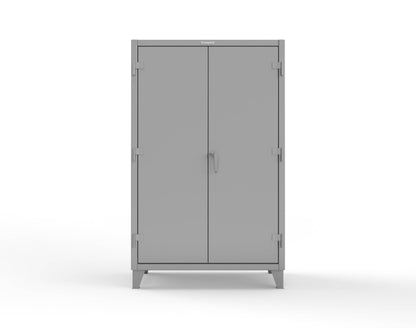 Extreme Duty 12 GA Uniform Cabinet with Hanger Rod, 1 Shelf - 48 In. W x 24 In. D x 78 In. H - 46-WR-241-7037