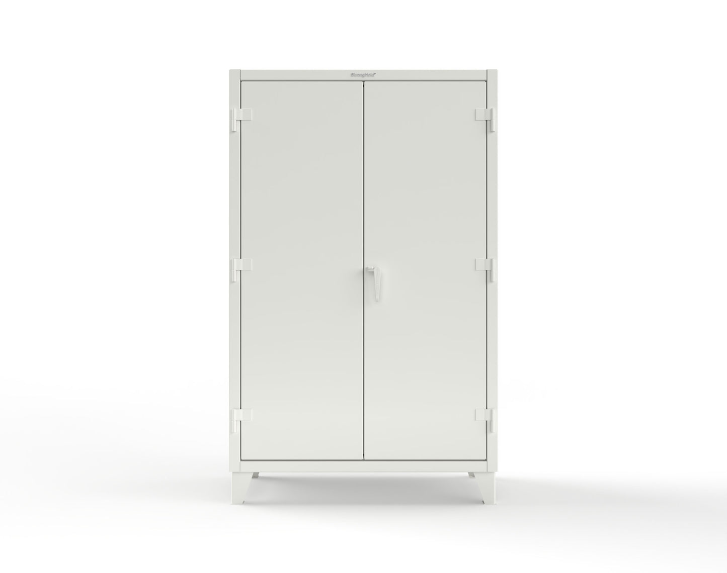 Extreme Duty 12 GA Uniform Cabinet with Hanger Rod, 1 Shelf - 48 In. W x 24 In. D x 78 In. H - 46-WR-241-9003