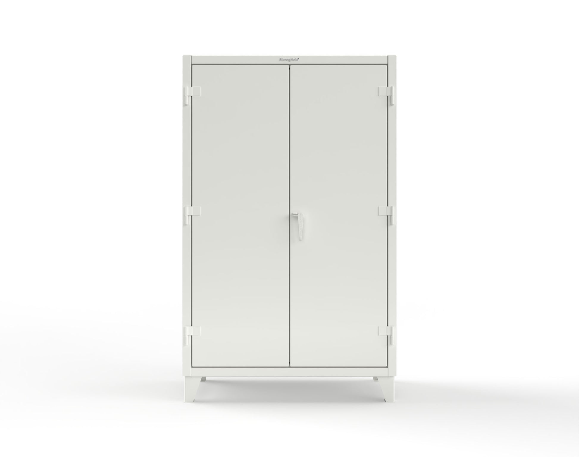 Extreme Duty 12 GA Uniform Cabinet with Hanger Rod, 1 Shelf - 48 In. W x 24 In. D x 78 In. H - 46-WR-241-9003