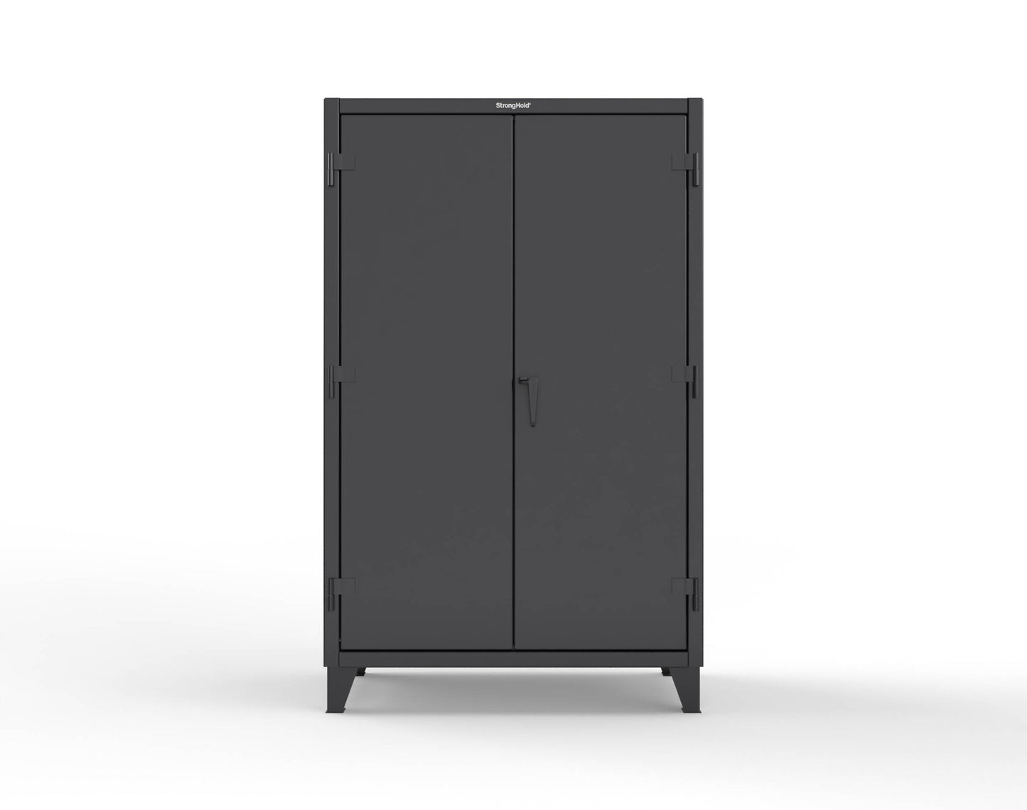 Extreme Duty 12 GA Uniform Cabinet with Hanger Rod, 1 Shelf - 48 In. W x 24 In. D x 78 In. H - 46-WR-241-9005