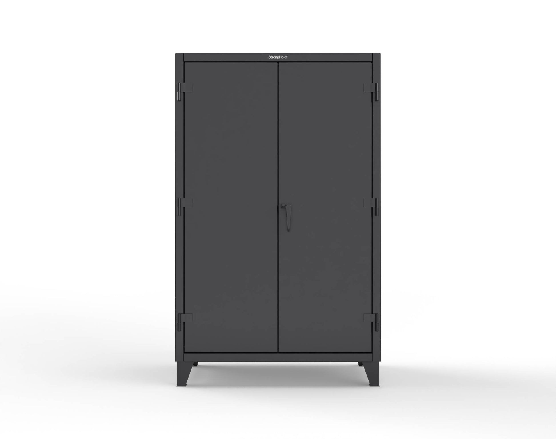 Extreme Duty 12 GA Uniform Cabinet with Hanger Rod, 1 Shelf - 48 In. W x 24 In. D x 78 In. H - 46-WR-241-9005