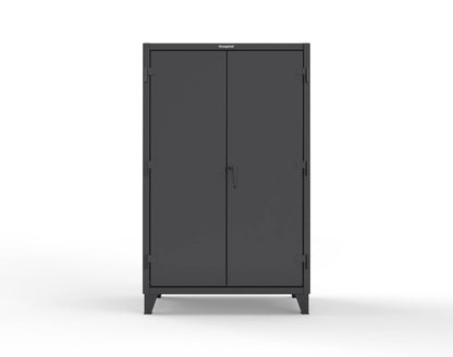 Extreme Duty 12 GA Uniform Cabinet with Hanger Rod, 1 Shelf - 48 In. W x 24 In. D x 78 In. H - 46-WR-241-9005