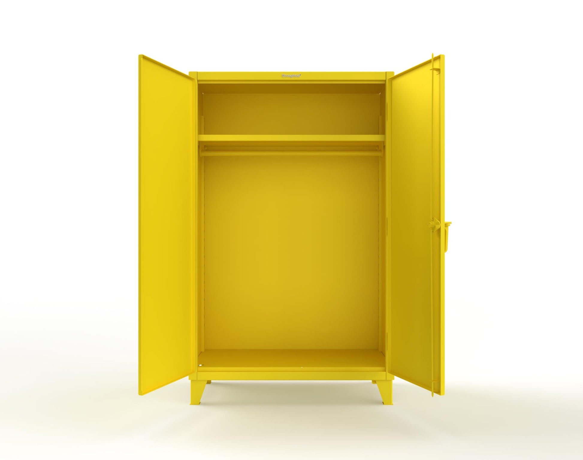 Extreme Duty 12 GA Uniform Cabinet with Hanger Rod, 1 Shelf - 48 In. W x 24 In. D x 78 In. H - 46-WR-241-1021