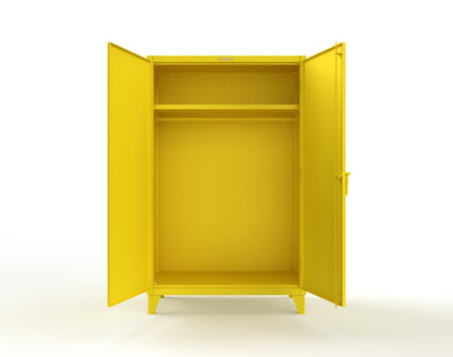 Extreme Duty 12 GA Uniform Cabinet with Hanger Rod, 1 Shelf - 48 In. W x 24 In. D x 78 In. H - 46-WR-241-1021