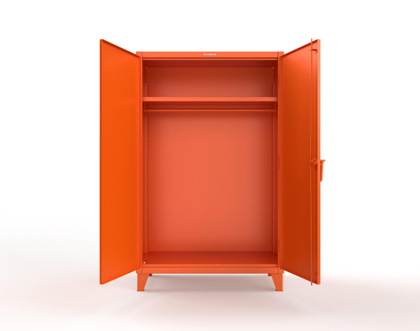 Extreme Duty 12 GA Uniform Cabinet with Hanger Rod, 1 Shelf - 48 In. W x 24 In. D x 78 In. H - 46-WR-241-2009