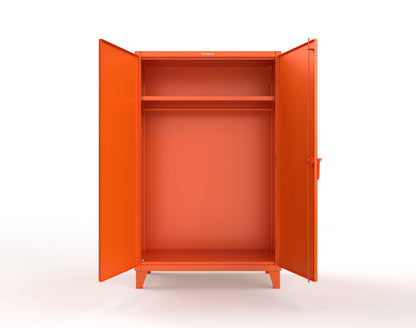 Extreme Duty 12 GA Uniform Cabinet with Hanger Rod, 1 Shelf - 48 In. W x 24 In. D x 78 In. H - 46-WR-241-2009