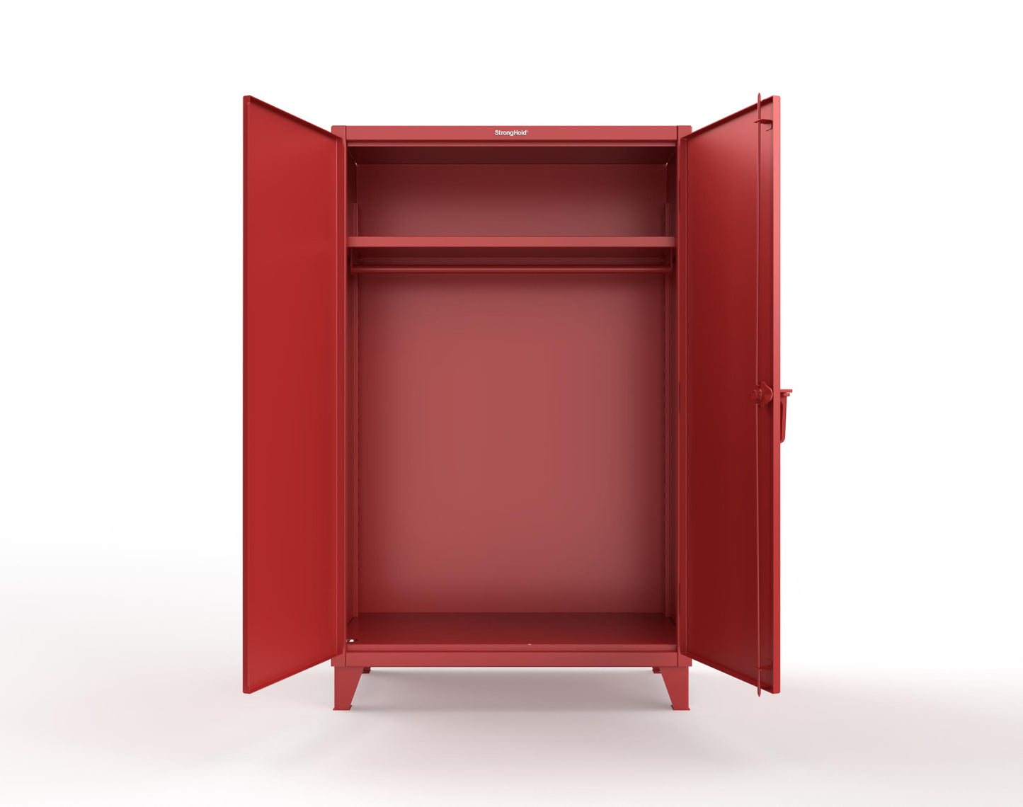 Extreme Duty 12 GA Uniform Cabinet with Hanger Rod, 1 Shelf - 48 In. W x 24 In. D x 78 In. H - 46-WR-241-3001