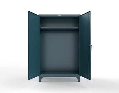 Extreme Duty 12 GA Uniform Cabinet with Hanger Rod, 1 Shelf - 48 In. W x 24 In. D x 78 In. H - 46-WR-241-5001