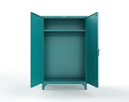 Extreme Duty 12 GA Uniform Cabinet with Hanger Rod, 1 Shelf - 48 In. W x 24 In. D x 78 In. H - 46-WR-241-5021