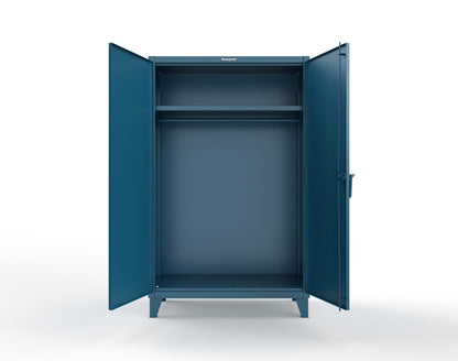 Extreme Duty 12 GA Uniform Cabinet with Hanger Rod, 1 Shelf - 48 In. W x 24 In. D x 78 In. H - 46-WR-241-5001