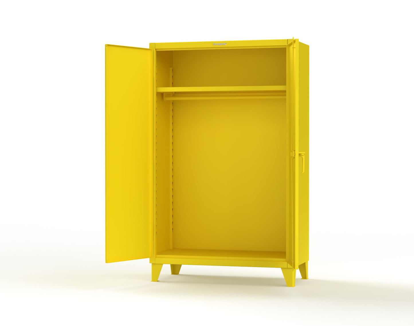 Extreme Duty 12 GA Uniform Cabinet with Hanger Rod, 1 Shelf - 48 In. W x 24 In. D x 78 In. H - 46-WR-241-1021
